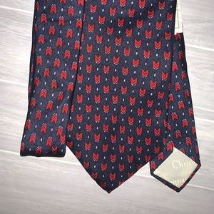 Christian Dior 100% Blue Silk 54"x 3.5" Tie
